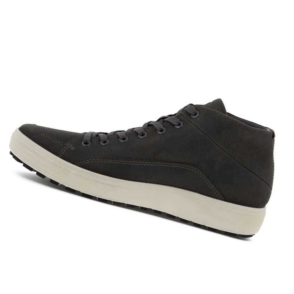 Men's Ecco Soft 7 Tred Urban Casual Shoes Black | Canada 484VRW